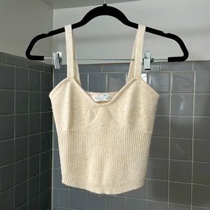 Baby Pink Knit Sweater Tank